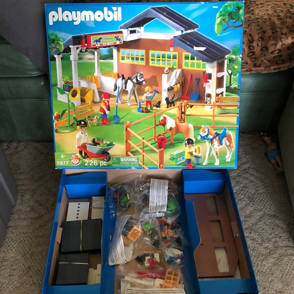 Playmobil Accessories Set 5877 Horse Stable Barn Farm Poshmark
